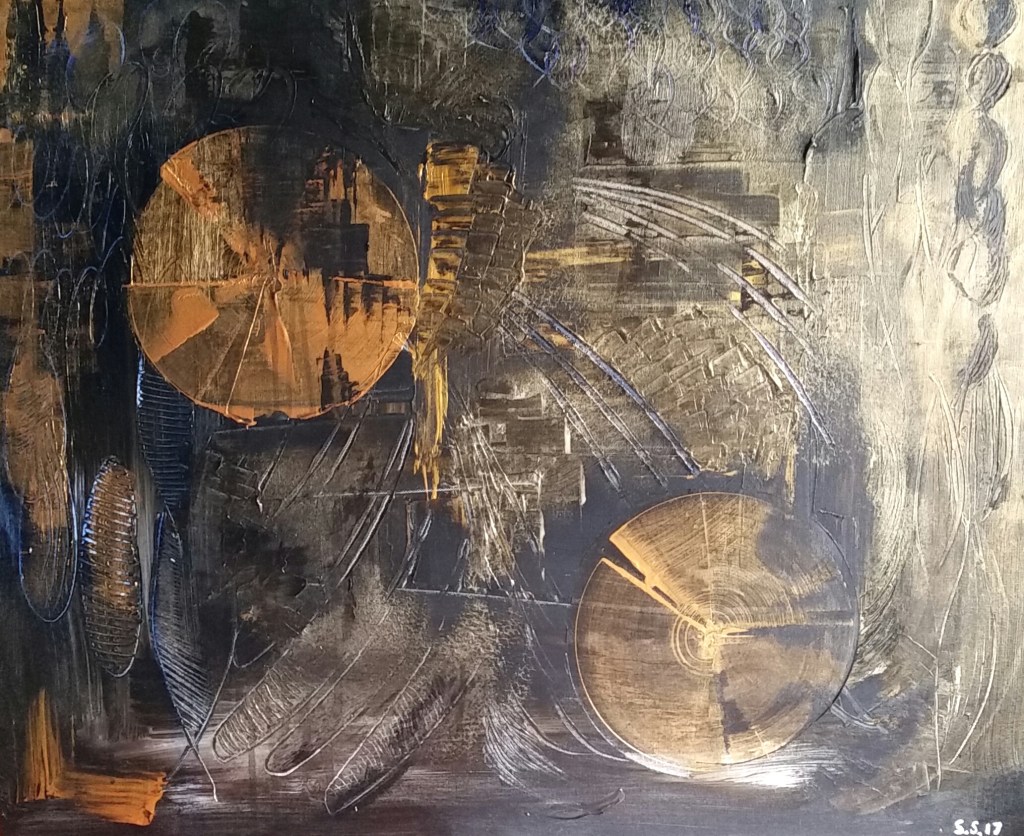 Avaruus, 2017. Akryyli kankaalle. 