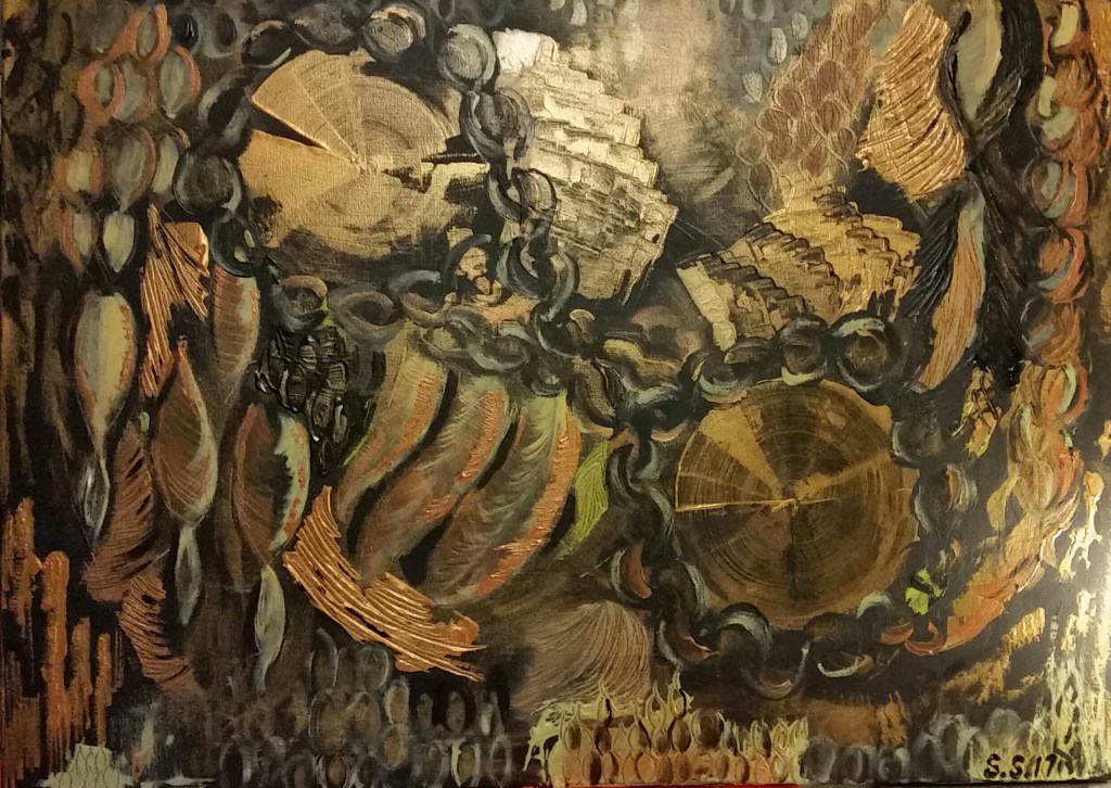 Äärettömyys, 2017. Akryyli kankaalle. 