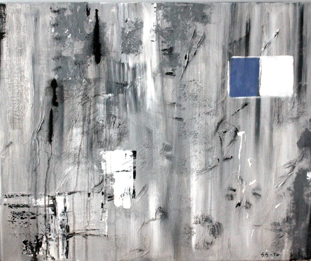 Oksalla, 2016. Akryyli kankaalle. 