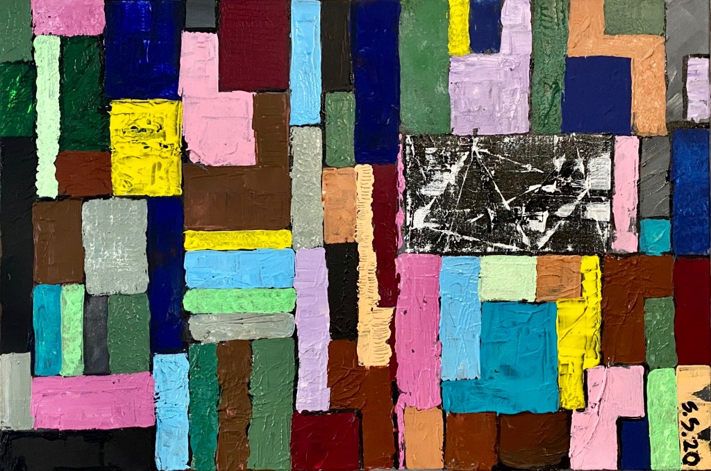 Suunnitelma, 2020. Akryyli kankaalle. 