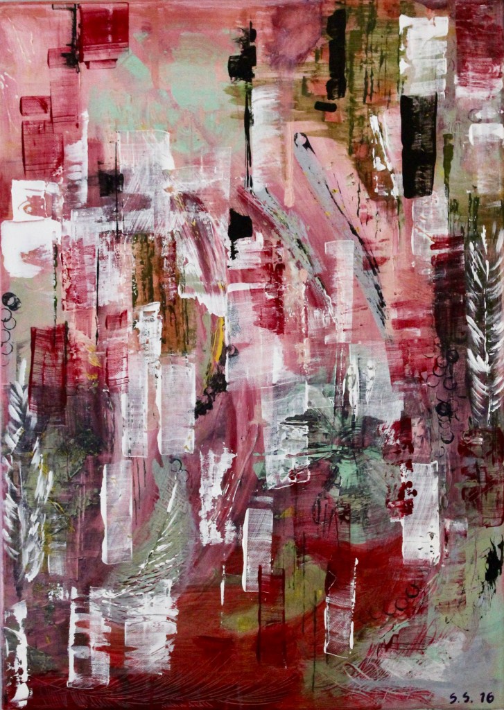 Sulassa sovussa, 2016. Akryyli kankaalle. 