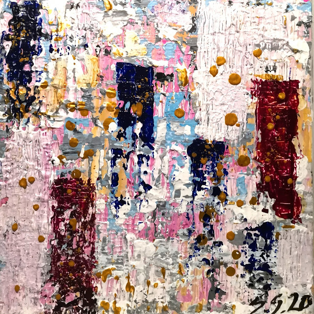 Kaupungin valot odottavat, 2020. Akryyli kankaalle. 