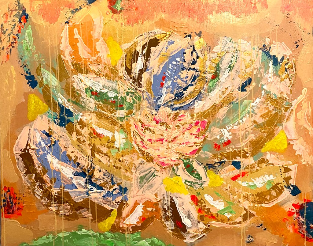 Sitkeys, 2021. Akryyli kankaalle. 